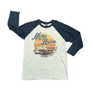 MIKE RYAN band concert baseball 3/4 length Tshirt